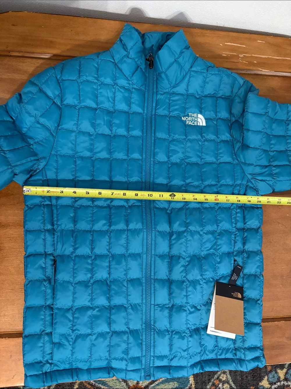 The North Face NWT Thermoball Insulated Teal Blue Quilted Puffer Jacket Size Med